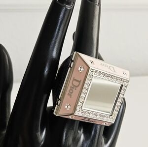 Dior Limited Edition Princess Mirrored Makeup Ring With Swarovski Crystals